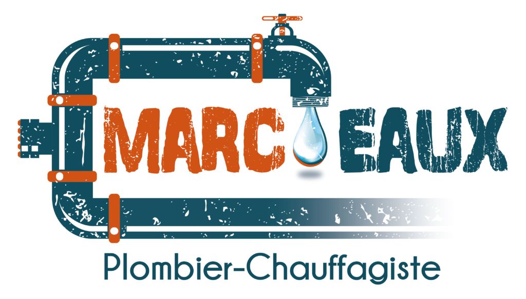 logo fond blanc Marc'eaux plombier chauffagiste Le Mans Sarthe